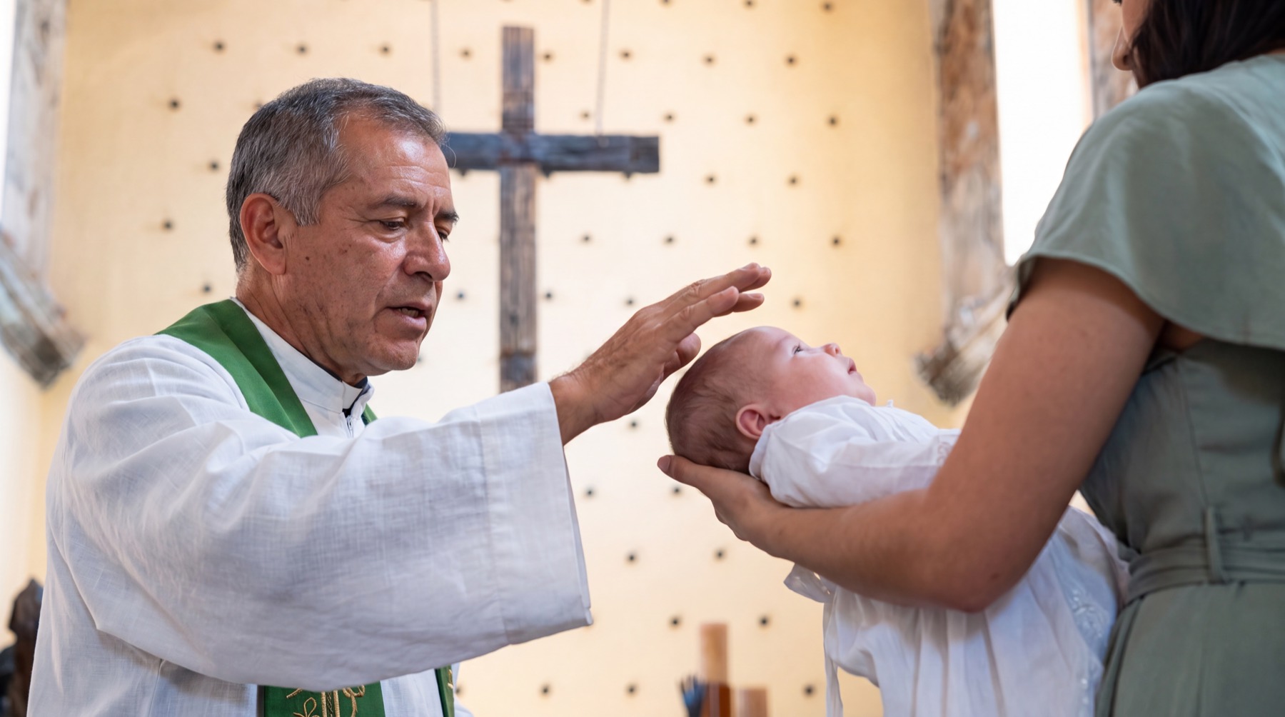 Ceremonia en la capilla de la hacienda
